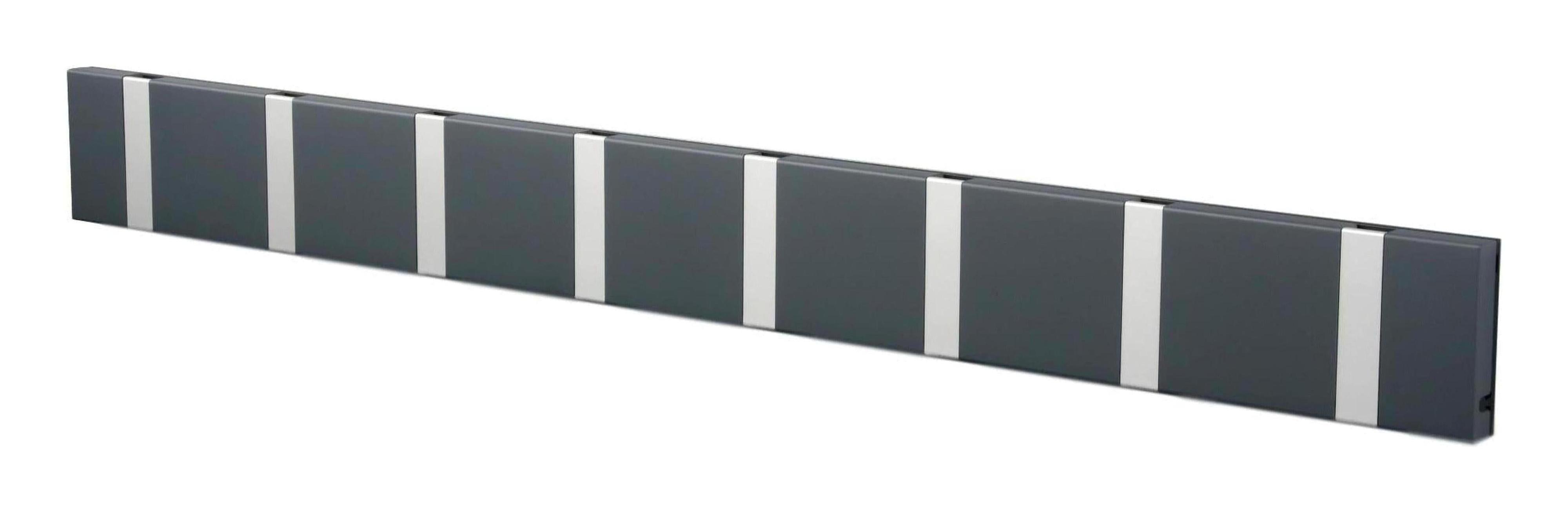 [product_category]-Loca Knax Horizontal Coat Rack 8 Hooks, Anthracite/Grey-LOCA-5711394180203-108212-LOC-1
