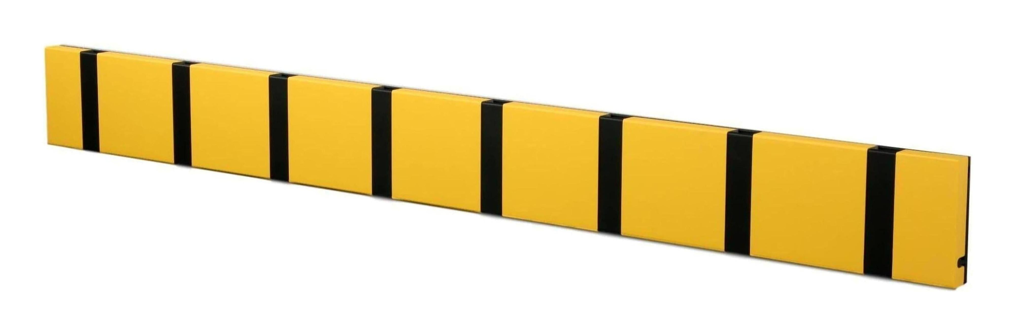 [product_category]-Loca Knax Horizontal Coat Rack 8 Hooks, Buzzer/Black-LOCA-5711394180258-108241-LOC-1