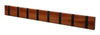 Loca Knax horizontale kaderrek 8 haken, mahonie geolied/zwart