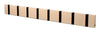 Loca Knax horizontale kaderrek 8 haken, eiken limed/zwart