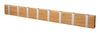 Loca Knax horizontale kaderrek 8 haken, eiken geolied/grijs