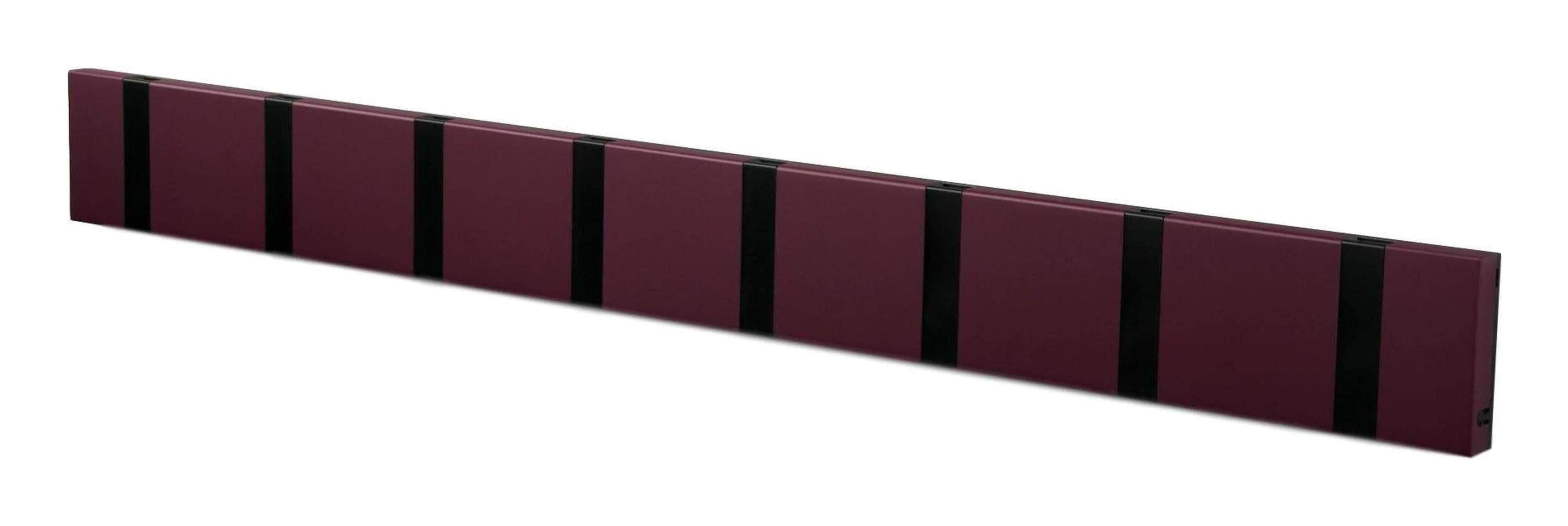 [product_category]-Loca Knax Horizontal Coat Rack 8 Hooks, Purple/Black-LOCA-5711394180791-108291-LOC-1