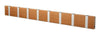 Loca Knax horizontale klautrek 8 haken, teak geolied/grijs