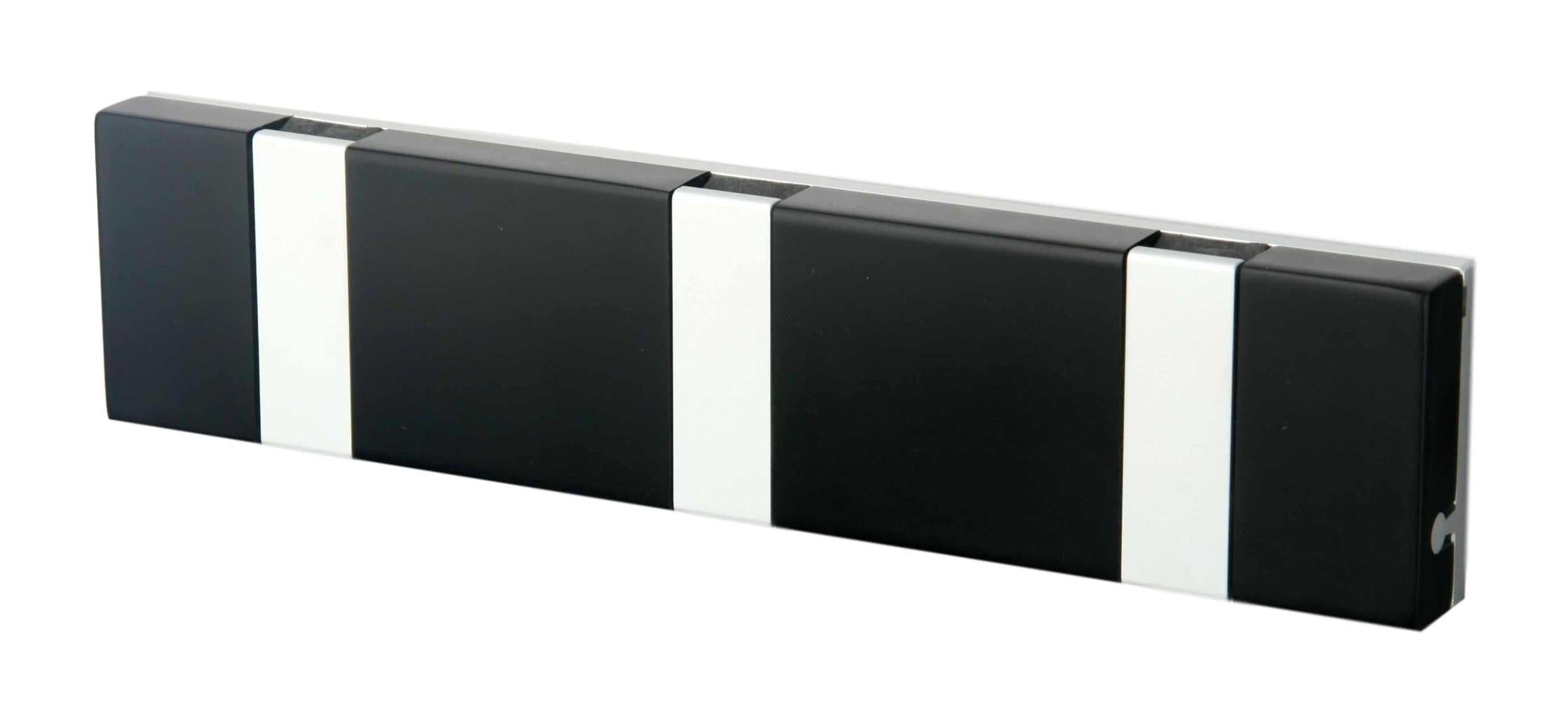 [product_category]-Loca Knax Lite Horizontal Coat Rack 3 Hooks, Corian Black/Grey-LOCA-5711394933526-903352-LOC-1