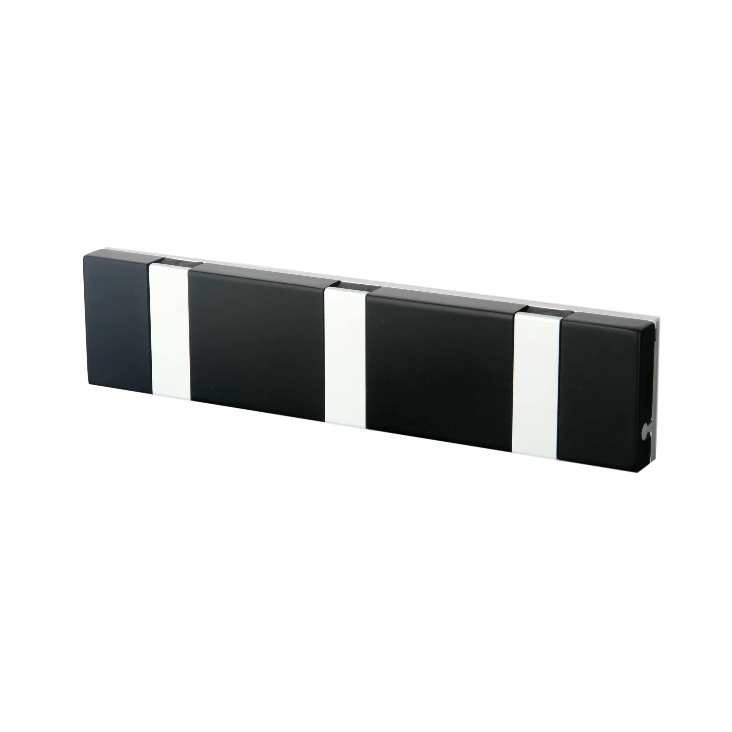 [product_category]-Loca Knax Lite Horizontal Coat Rack 3 Hooks, Corian Black/Grey-LOCA-5711394933526-903352-LOC-2