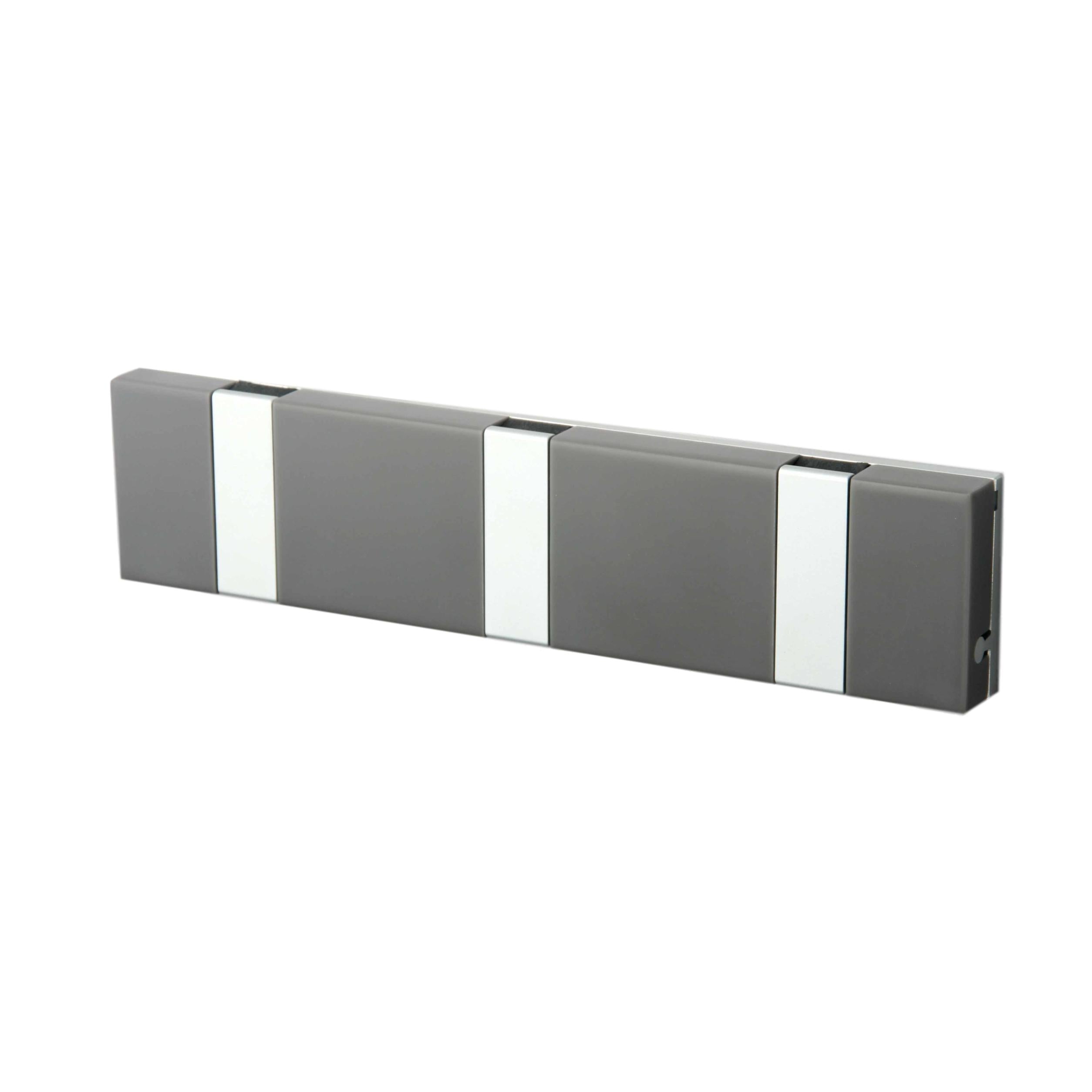 [product_category]-Loca Knax Lite Horizontal Coat Rack 3 Hooks, Corian Grey/Grey-LOCA-5711394933724-903372-LOC-2