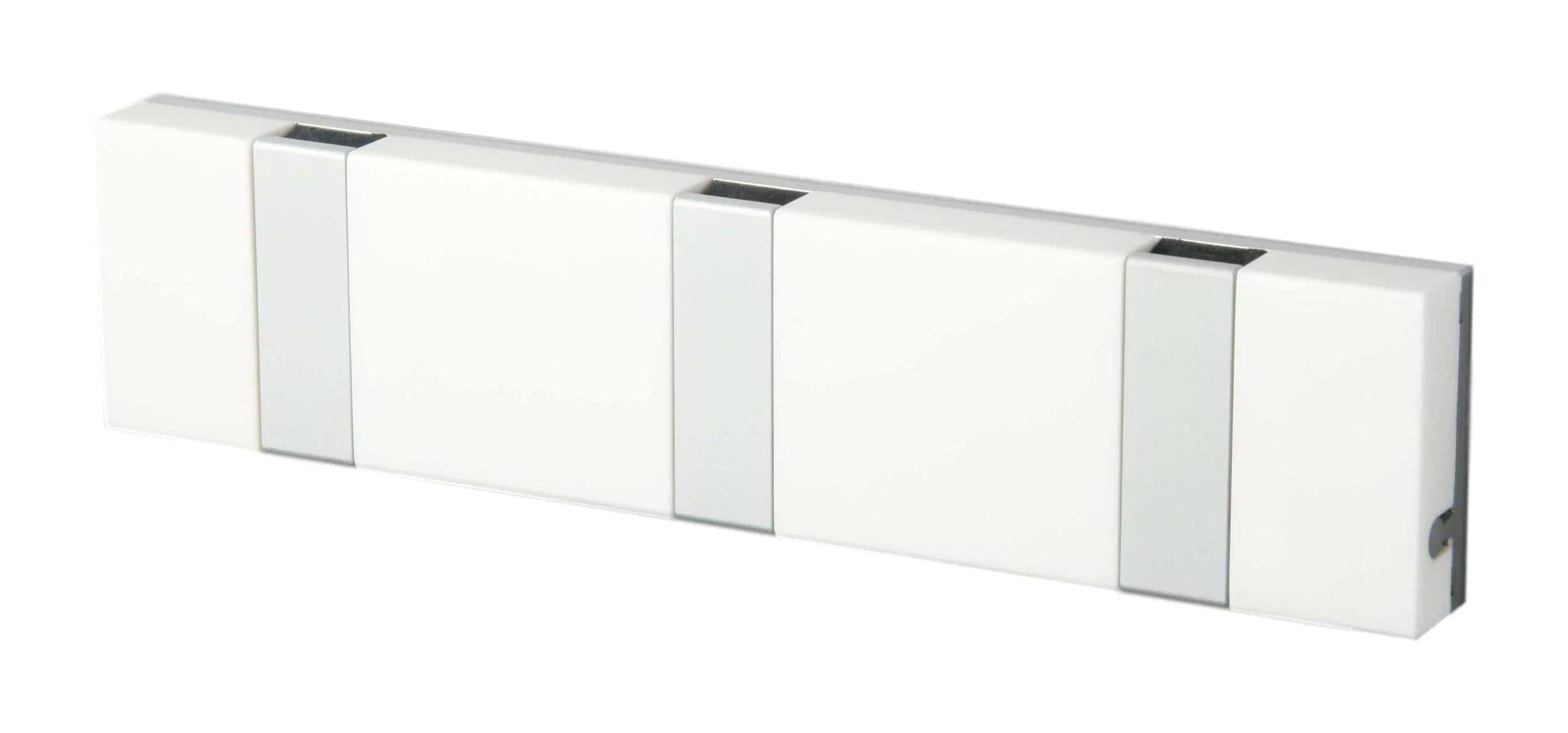 [product_category]-Loca Knax Lite Horizontal Coat Rack 3 Hooks, Corian White/Grey-LOCA-5711394933625-903362-LOC-1