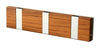 Loca Knax Lite Horizontal Coat Rack 3 Hooks, Teak Oiled/Grey