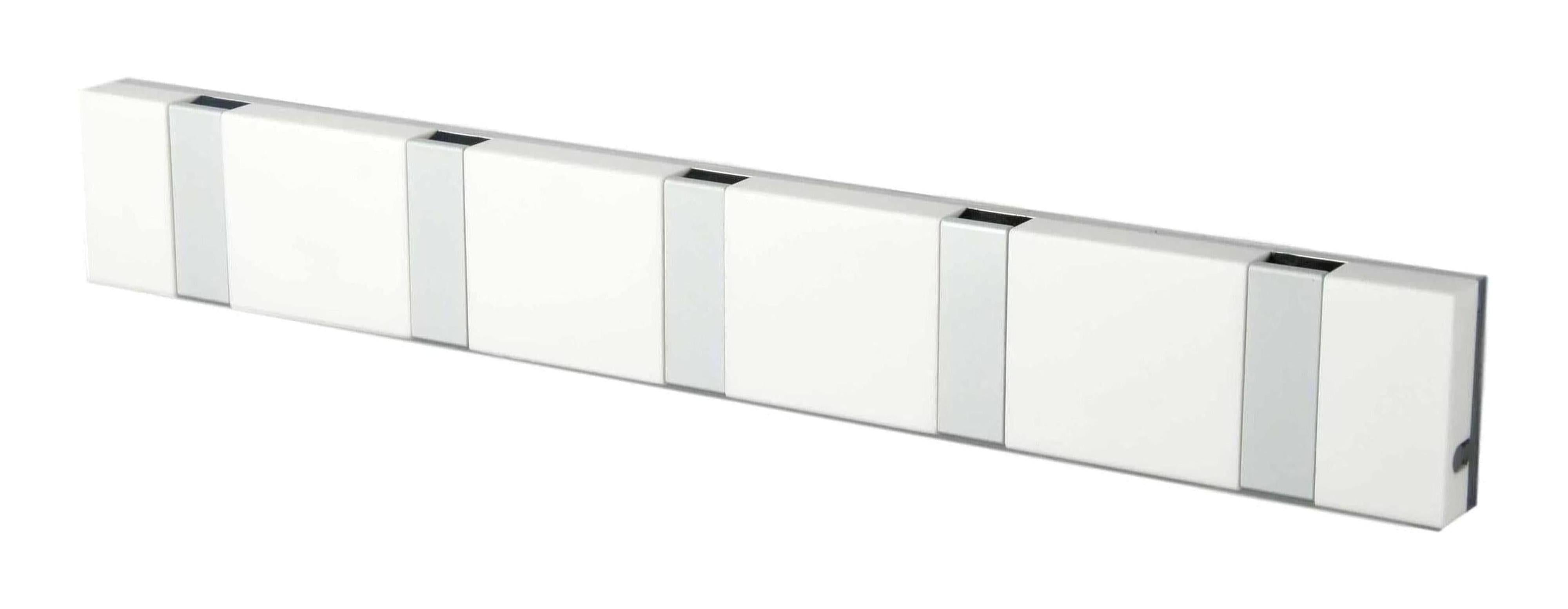 [product_category]-Loca Knax Lite Horizontal Coat Rack 5 Hooks, Corian White/Grey-LOCA-5711394953623-905362-LOC-1