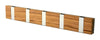 Loca knax lite horizontální stojan na kabáty 5 háčků, teak neošetřený/šedý