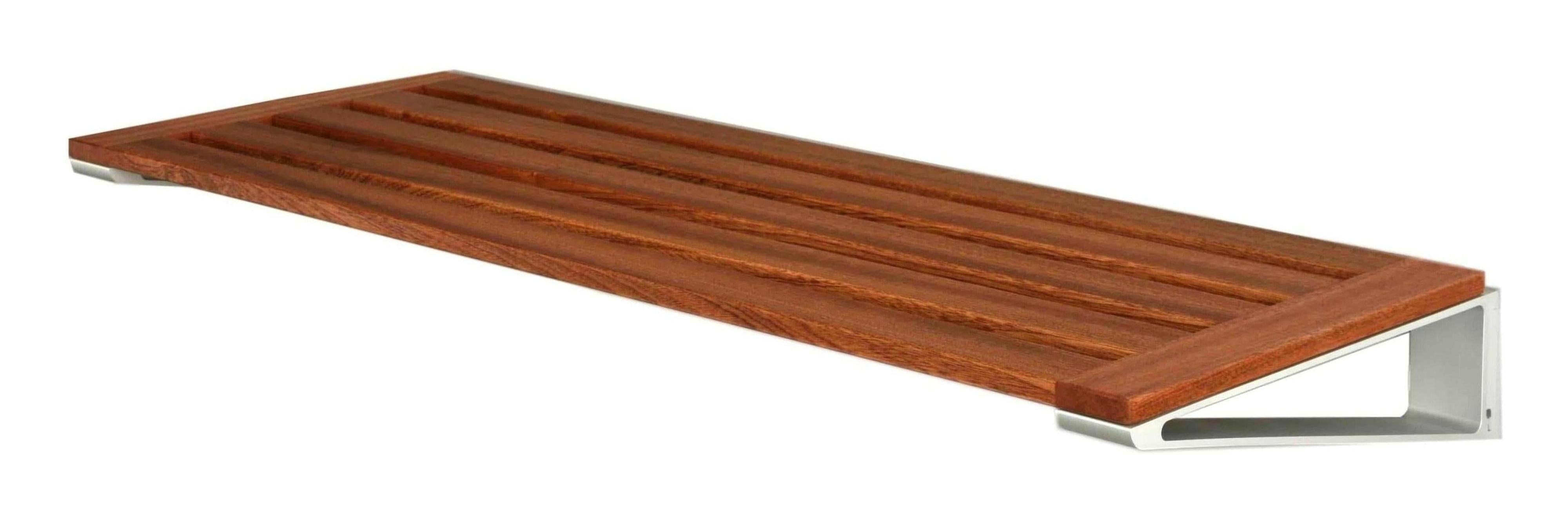 [product_category]-Loca Knax Shoe Rack 40 Cm, Mahogany/Aluminium-LOCA-5711394804079-80430+80002-LOC-1