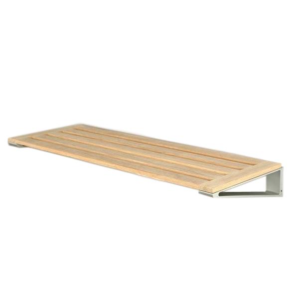 Stojan na boty Loca Knax 40 cm, dubový naolejovaný/hliník