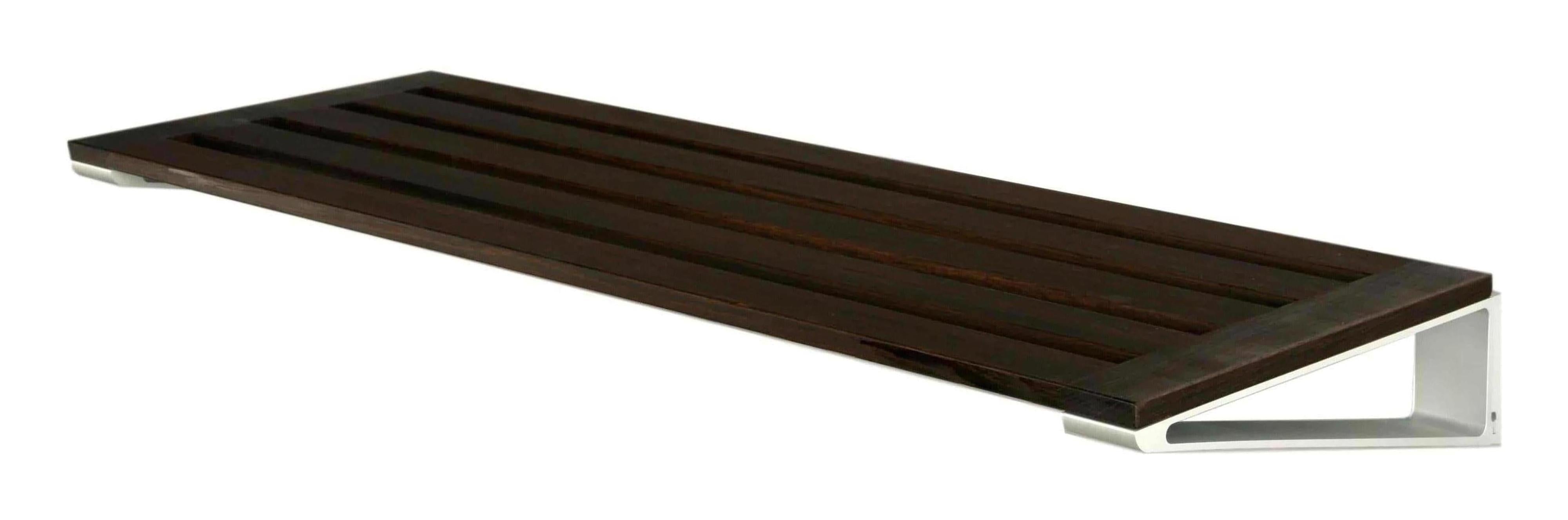 Loca Knax Shoe Rack 40 cm, dub tabac/hliník