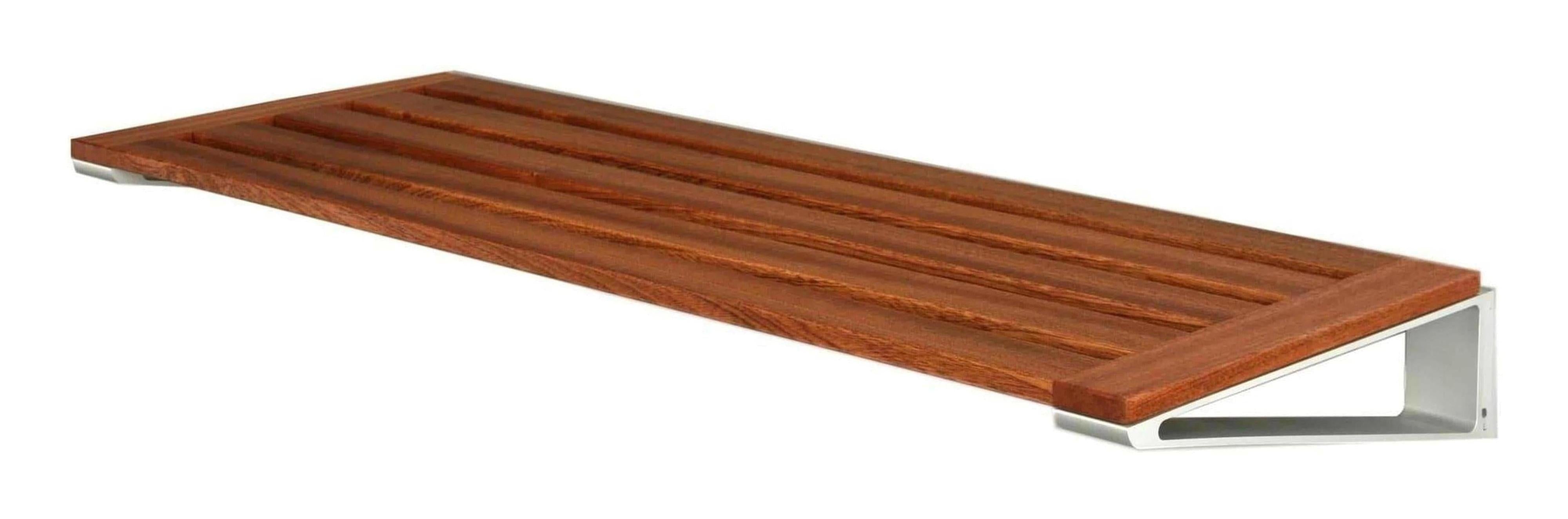 [product_category]-Loca Knax Shoe Rack 80 Cm, Mahogany/Aluminium-LOCA-5711394804093-80830+80002-LOC-1