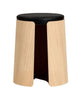 Loca Knax Stool Oak Soap/Black Leather Polštář, velký