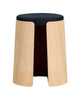 Loca Knax Stool Oak mýdlo/tmavě modrá tkanin polštář, velký