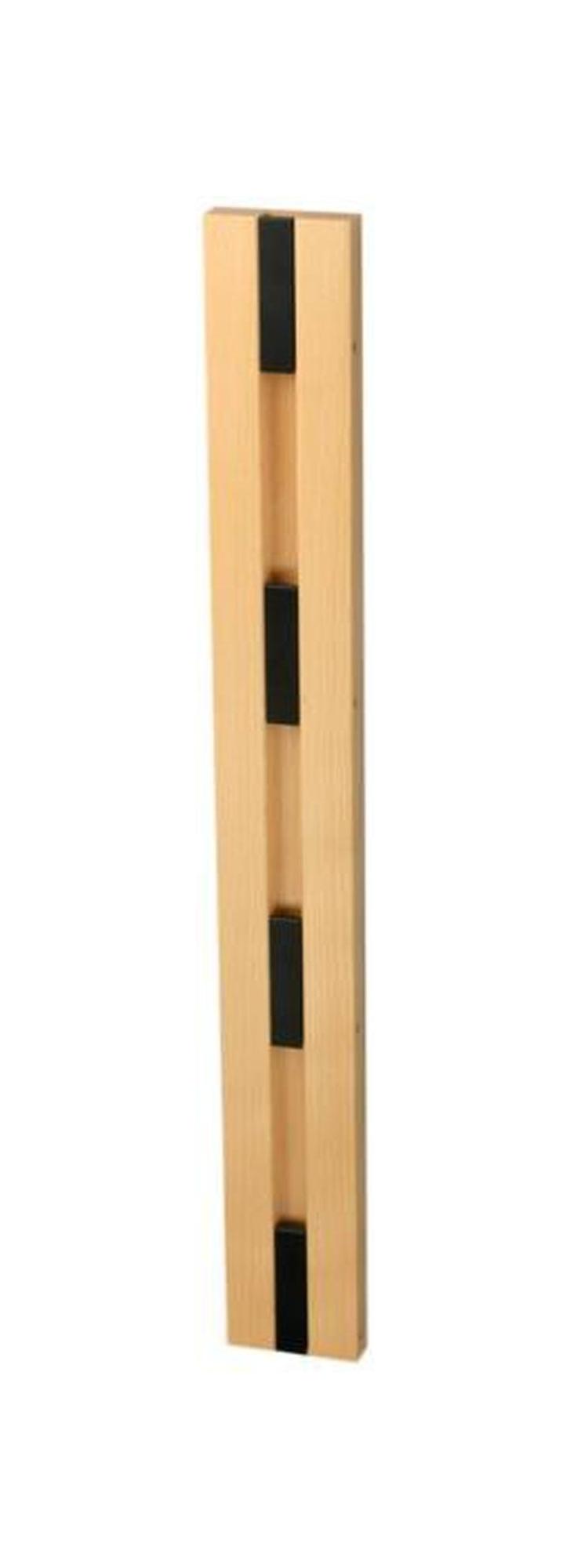 [product_category]-Loca Knax Vertical Coat Rack, Beech Soaped/Black-LOCA-5711394240020-20411S-LOC-1