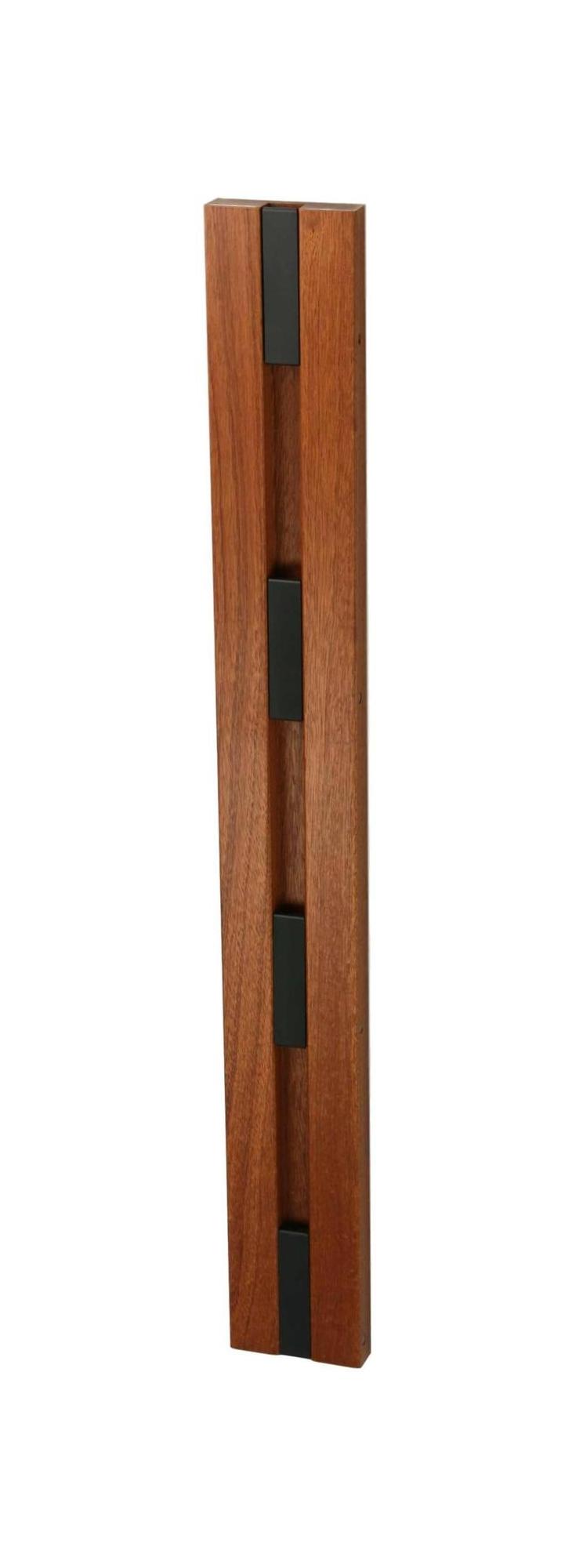 [product_category]-Loca Knax Vertical Coat Rack, Mahogany Lacquered/Black-LOCA-5711394240334-20431-LOC-1