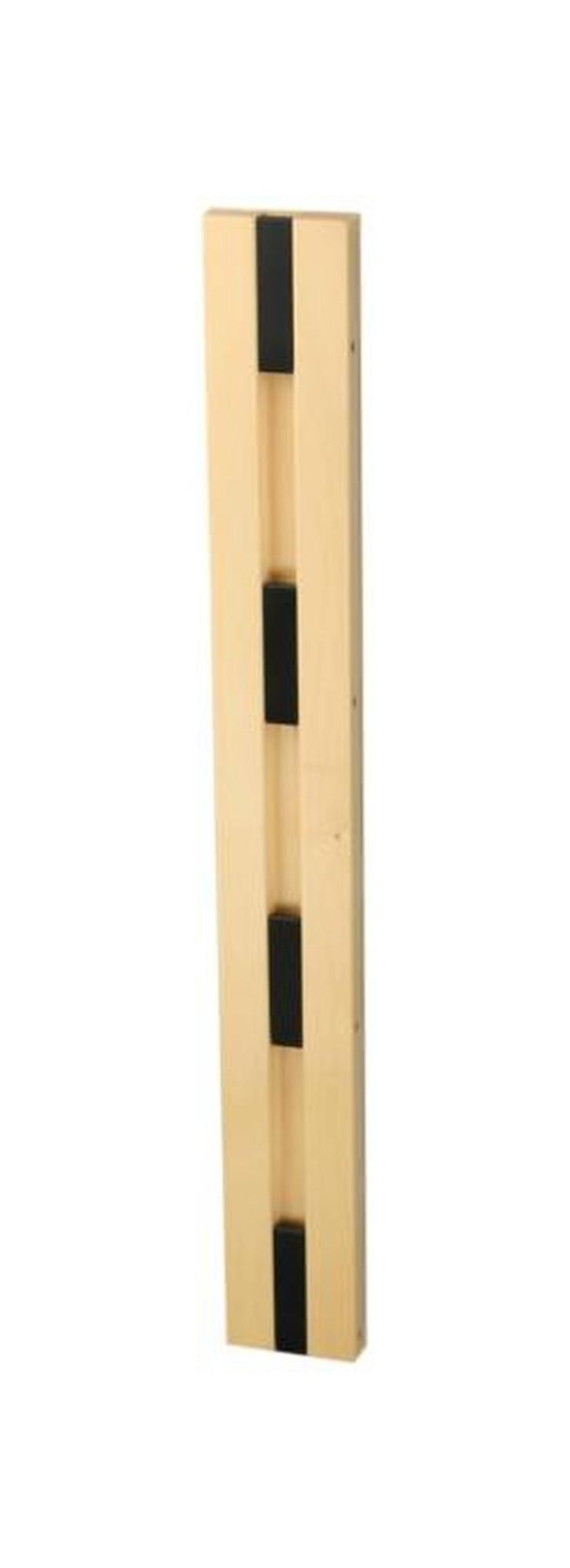 [product_category]-Loca Knax Vertical Coat Rack, Maple Soaped/Black-LOCA-5711394240457-20471S-LOC-1