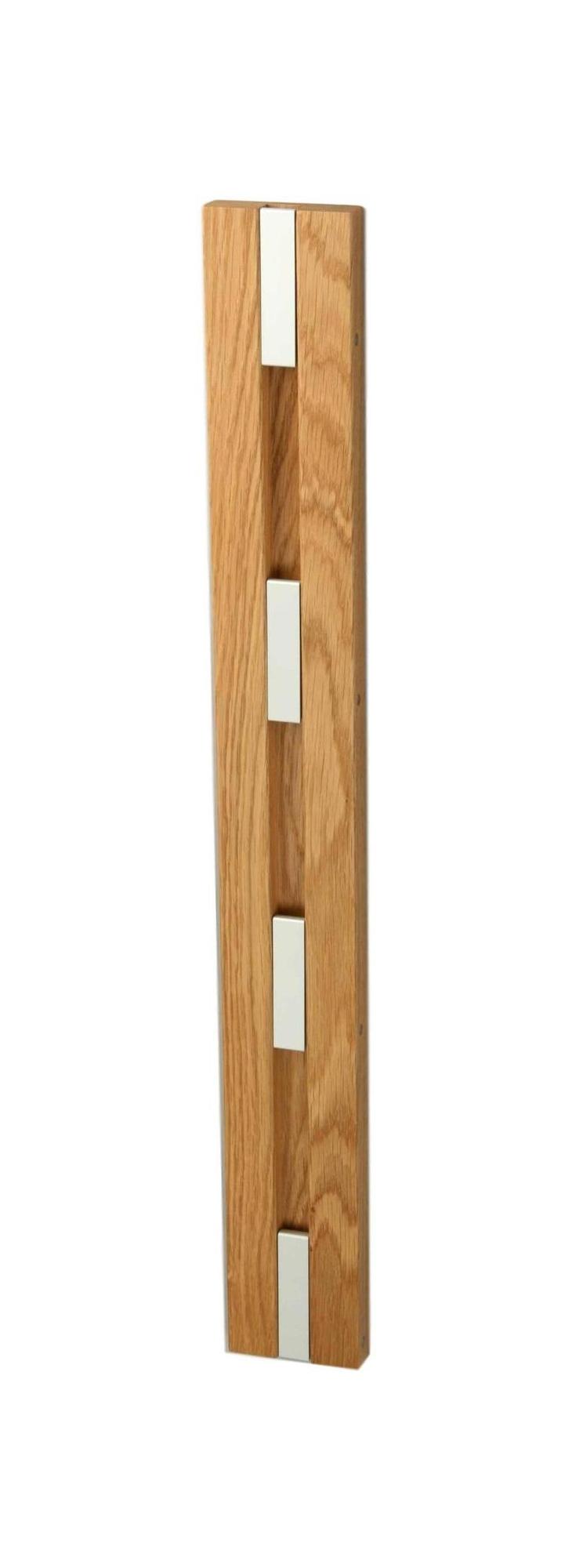 [product_category]-Loca Knax Vertical Coat Rack, Oak Oiled/Grey-LOCA-5711394240655-20492O-LOC-1