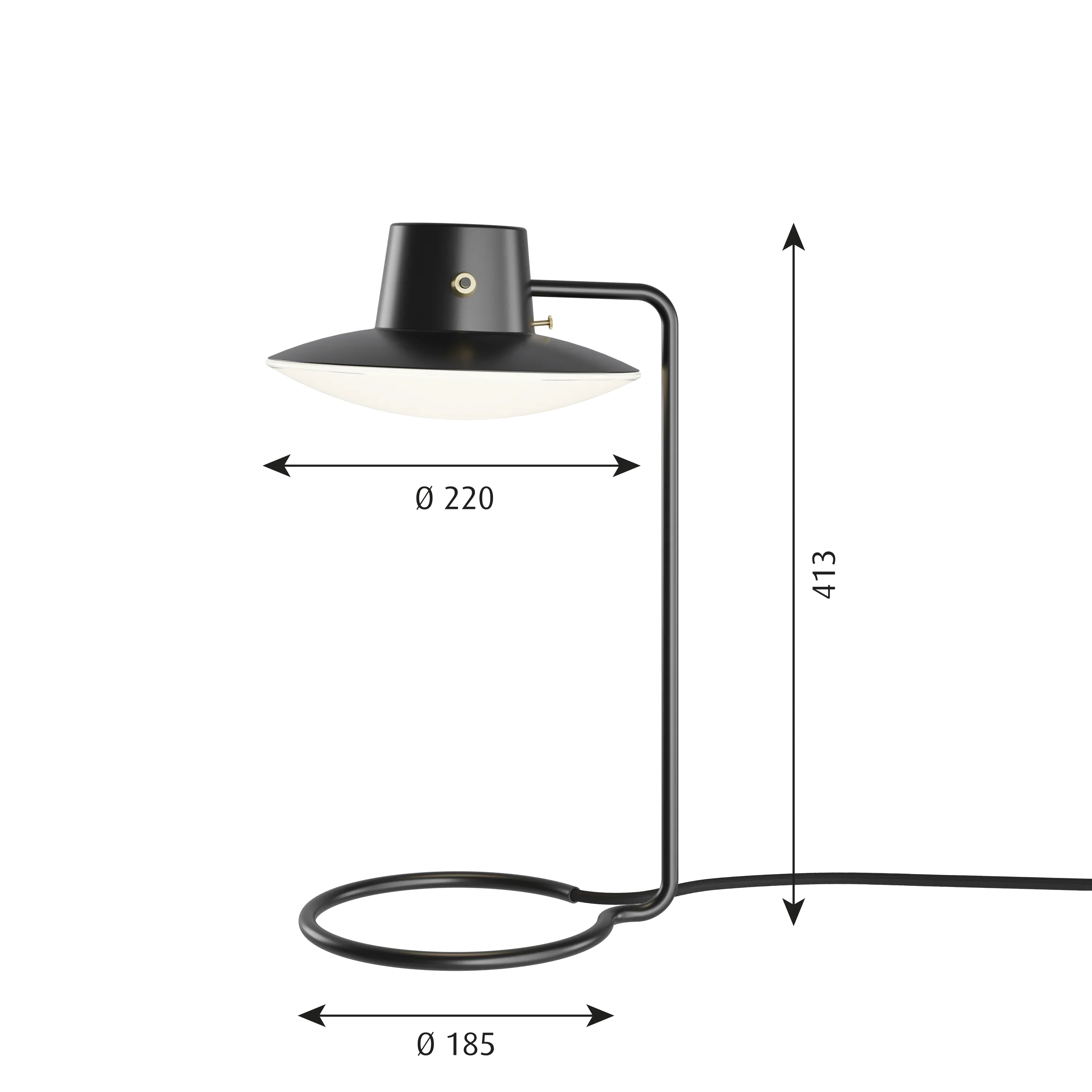 [product_category]-Louis Poulsen Aj Oxford Table Lamp Metal Black/Opal Glass ø 41 Cm-Louis Poulsen-5714693107438-5744168588-LOU-8