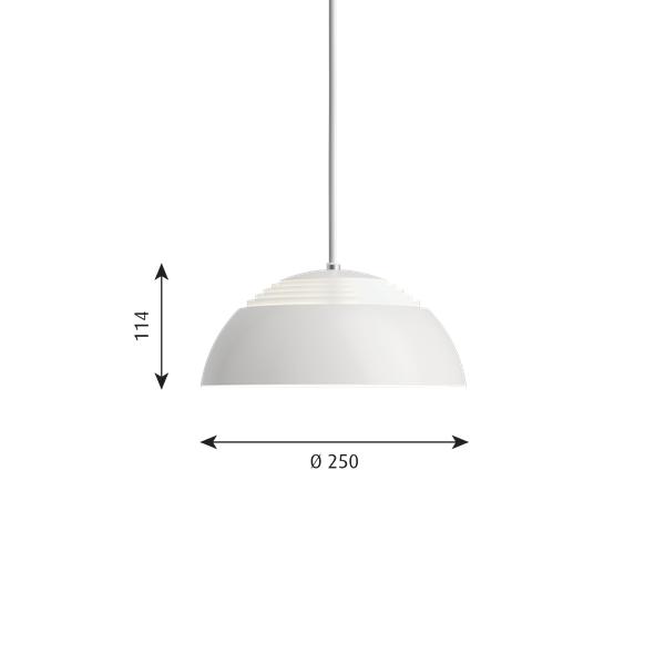 [product_category]-Louis Poulsen Aj Royal Pendant Led ø 250 Mm, White-Louis Poulsen-5714693363407-5741104163-LOU-2