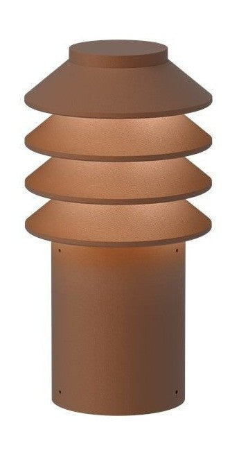 [product_category]-Louis Poulsen Bysted Garden Bollard Led 2700 K 14 W Base With Adaptor Short, Corten-Louis Poulsen-5714693841370-5747404391-LOU-1