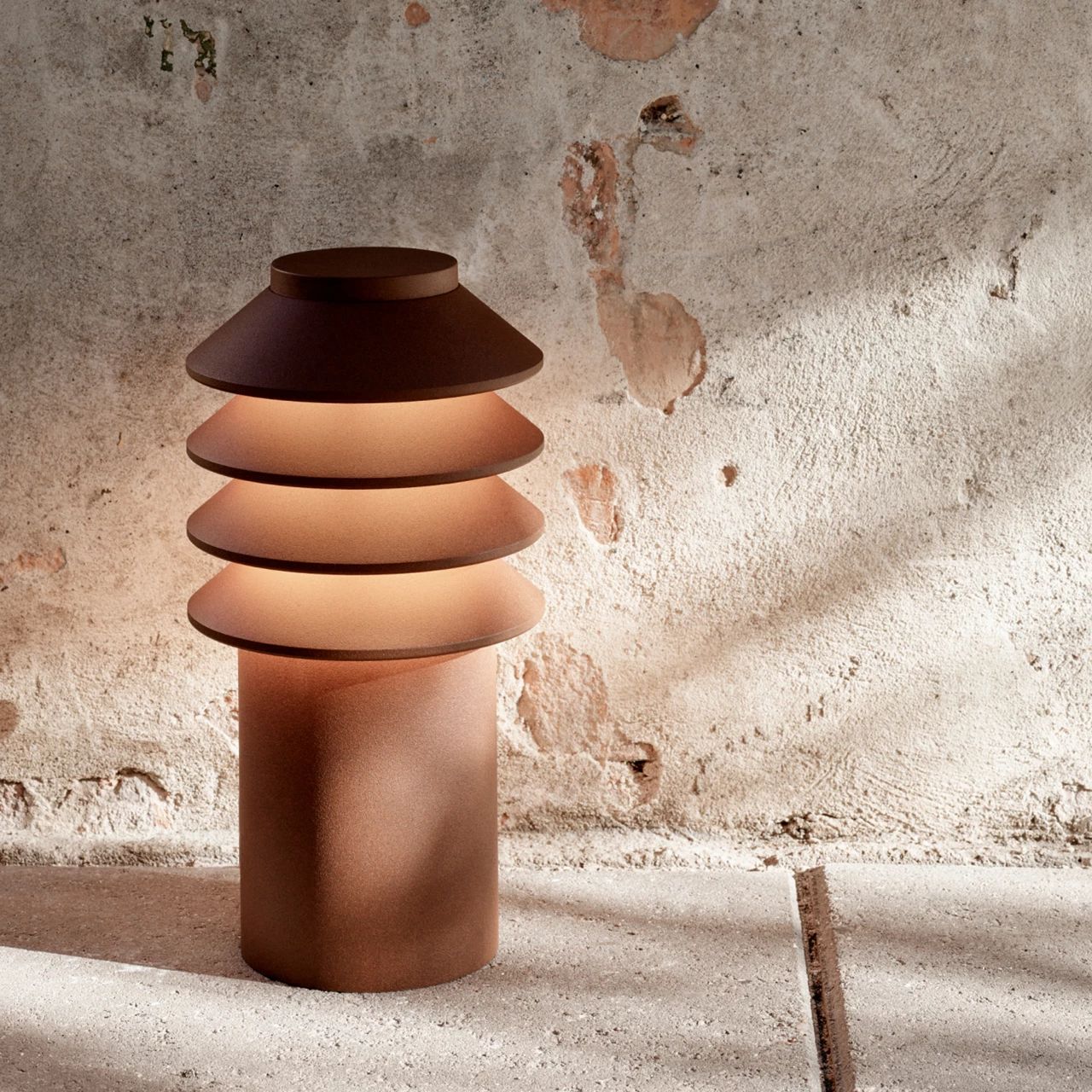 [product_category]-Louis Poulsen Bysted Garden Bollard Led 2700 K 14 W Base With Adaptor Short, Corten-Louis Poulsen-5714693841370-5747404391-LOU-5