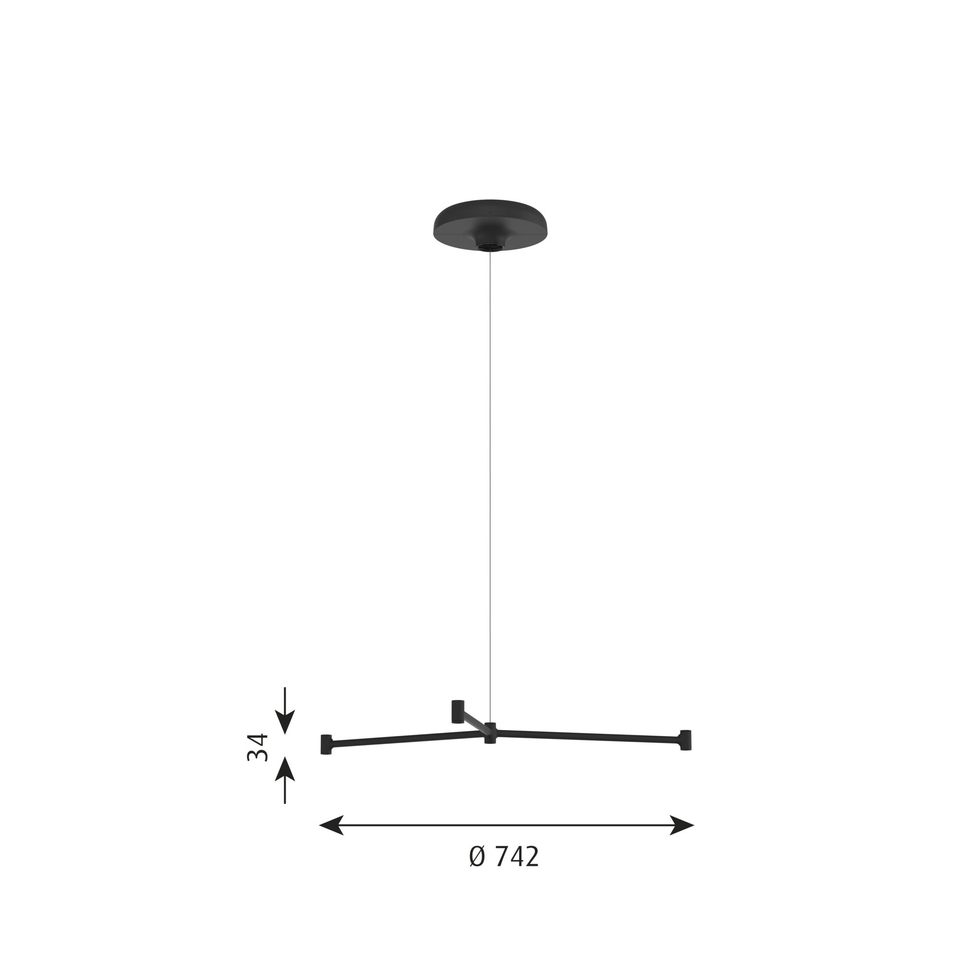 [product_category]-Louis Poulsen Dependant Suspension System 4 Circular, Brass Metallized/Black-Louis Poulsen-5714693004997-5741108800-LOU-2