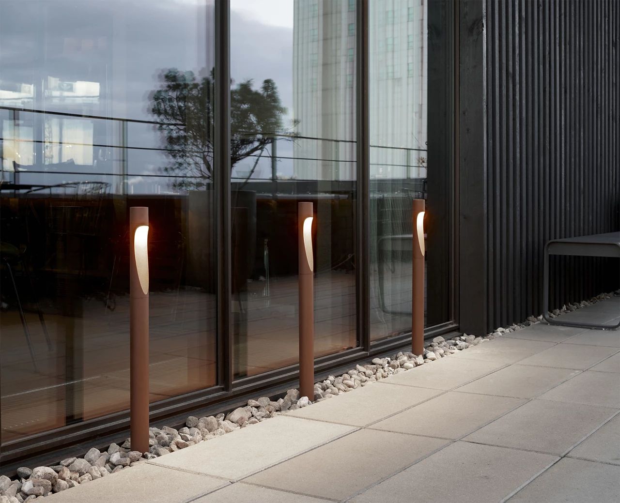 [product_category]-Louis Poulsen Flindt Garden Bollard Led 2700 K 6.5 W Spike With Adaptor Long, Corten-Louis Poulsen-5714693641956-5747402458-LOU-2