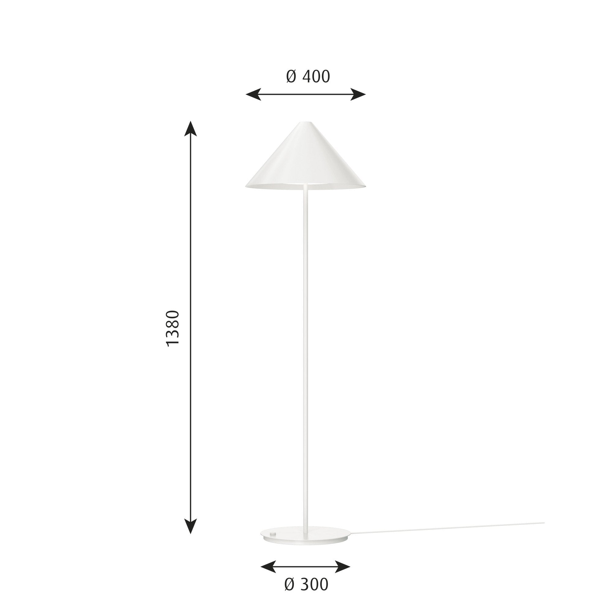 [product_category]-Louis Poulsen Keglen Floor Lamp, White-Louis Poulsen-5714693287741-5744166784-LOU-2