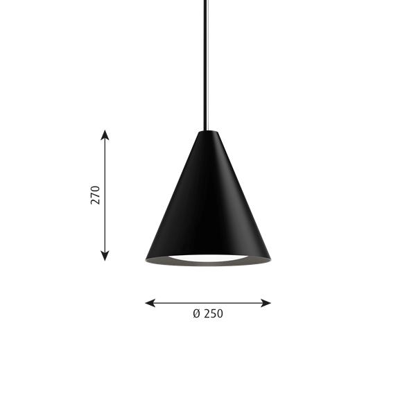 [product_category]-Louis Poulsen Keglen Pendant Led ø 250 Mm, Black-Louis Poulsen-5714693359134-5741103766-LOU-2