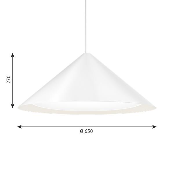 [product_category]-Louis Poulsen Keglen Pendant Led ø 650 Mm, White-Louis Poulsen-5714693360390-5741103821-LOU-2