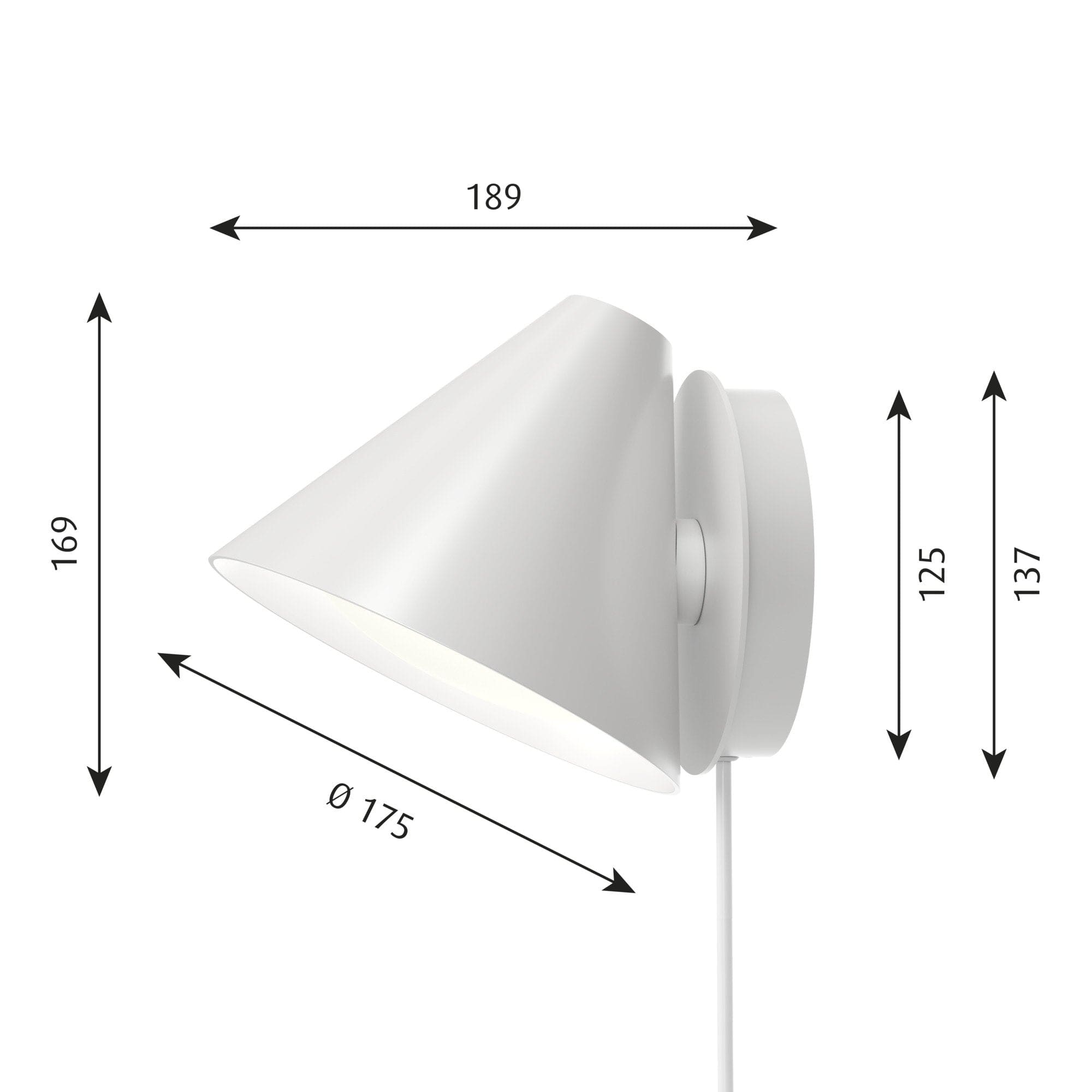 [product_category]-Louis Poulsen Keglen Wall Lamp, White-Louis Poulsen-5714693284436-5743150050-LOU-2