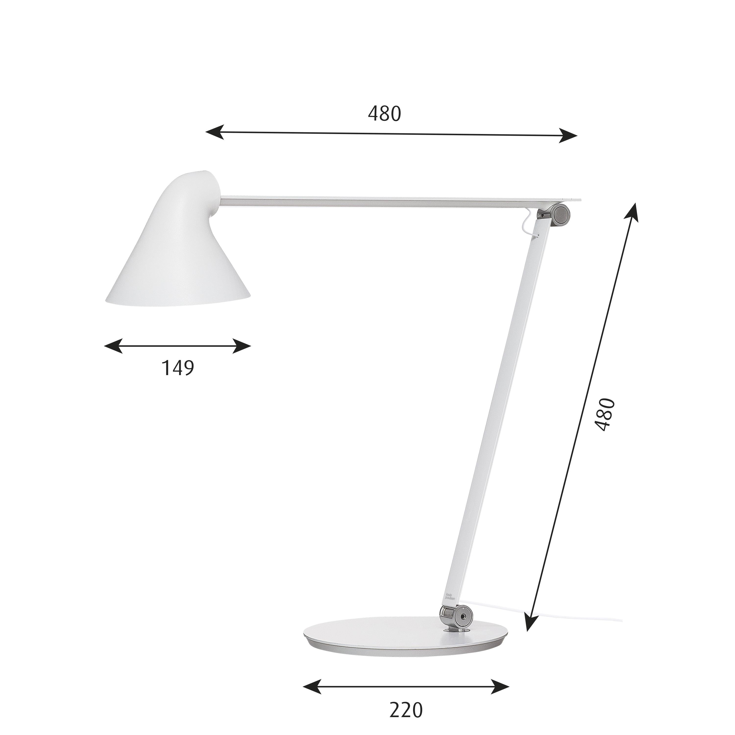 [product_category]-Louis Poulsen Njp Table Lamp Base, White-Louis Poulsen-5703411441145-5744164744-LOU-5