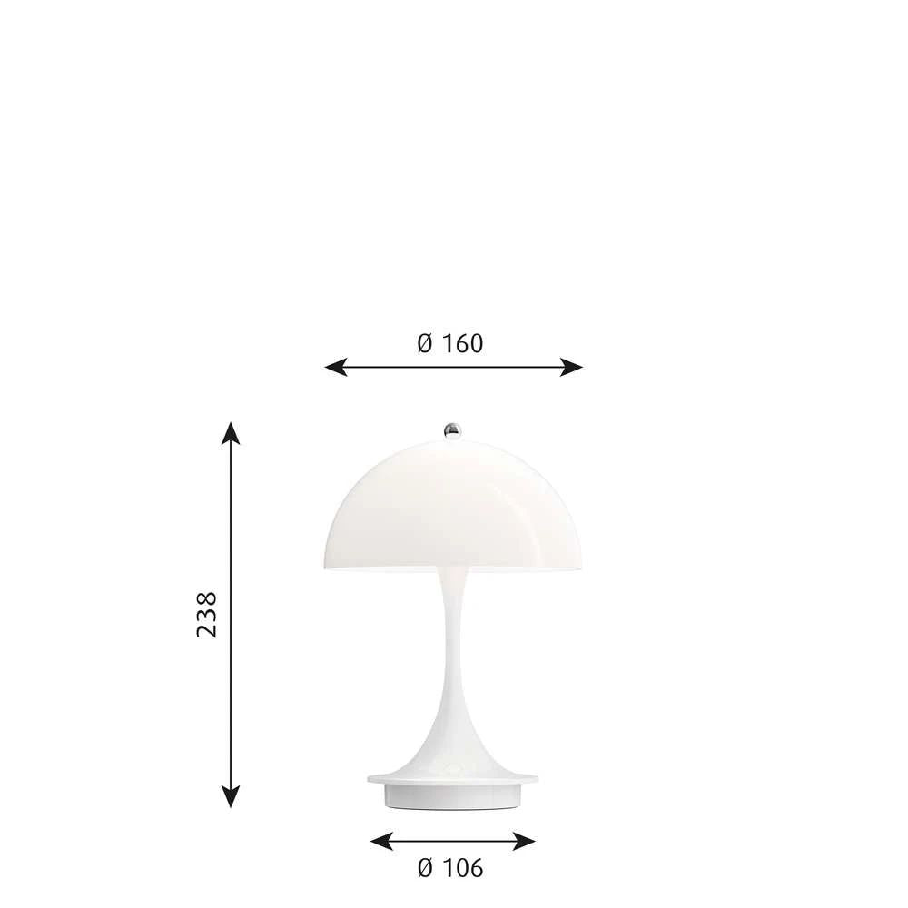 [product_category]-Louis Poulsen Panthella 160 Portable Table Lamp V2 Led 27 K, Acrylic Opal White-Louis Poulsen-5714693262205-5744166768-LOU-2