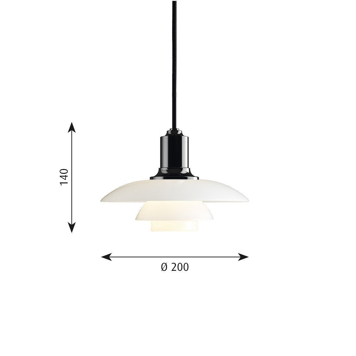 [product_category]-Louis Poulsen Ph 2/1 Pendant, Black Metallized-Louis Poulsen-5703411569894-5741099252-LOU-2