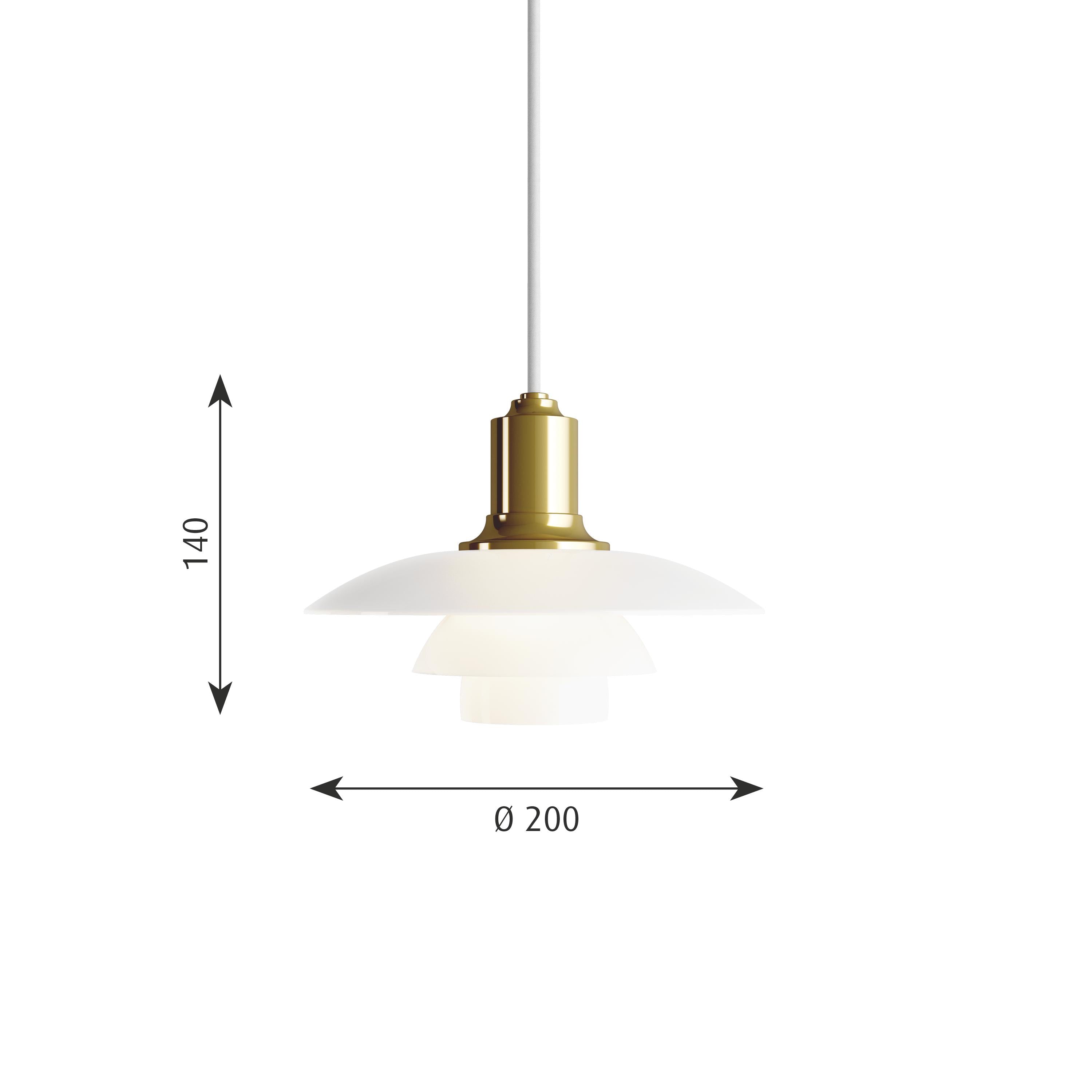 [product_category]-Louis Poulsen Ph 2/1 Pendant, Brass-Louis Poulsen-5703411097427-5741100125-LOU-2