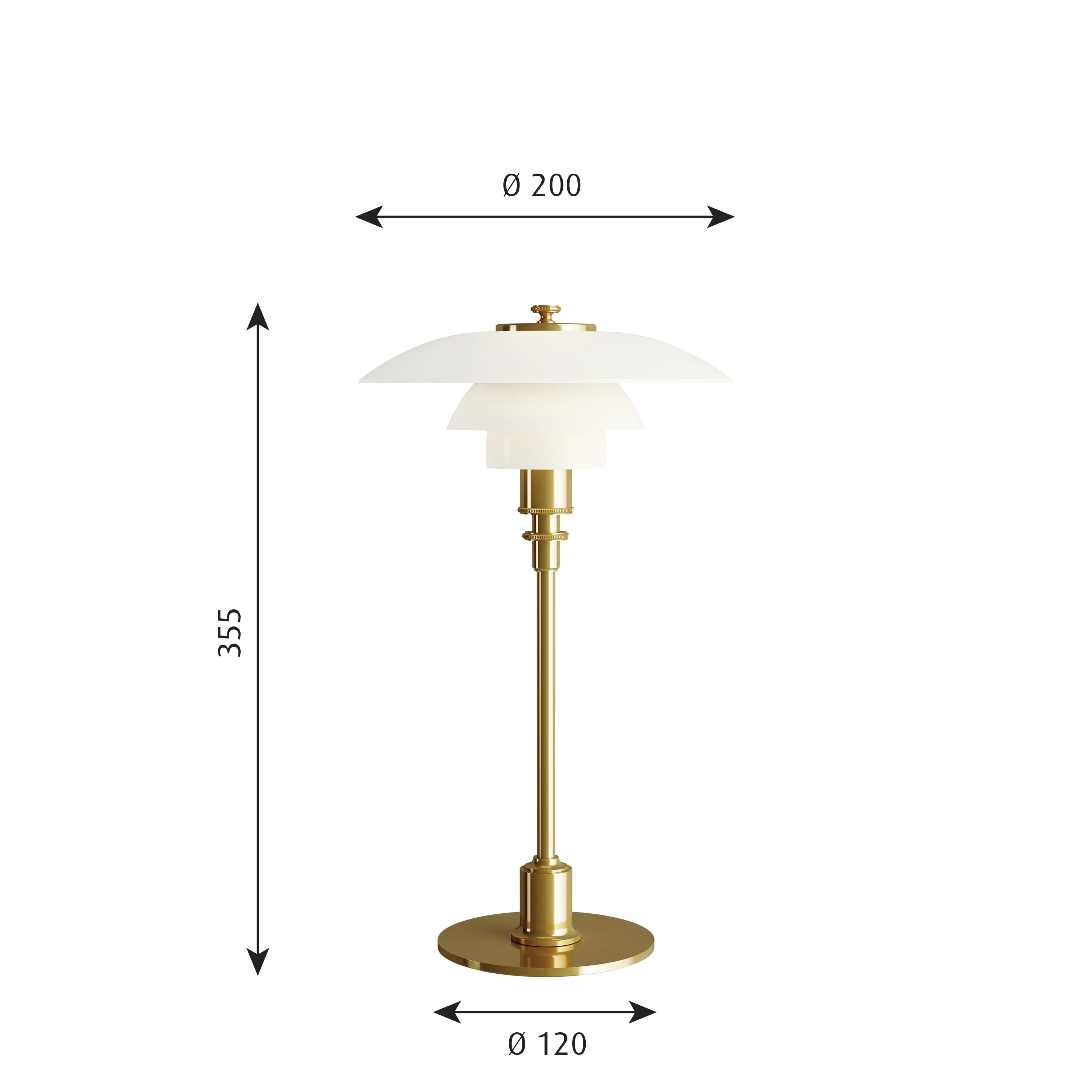 [product_category]-Louis Poulsen Ph 2/1 Table Lamp, Brass-Louis Poulsen-5703411102497-5744611190-LOU-2