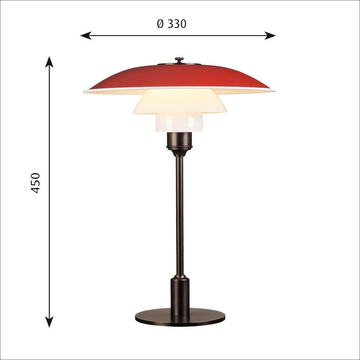[product_category]-Louis Poulsen Ph 3 1/2 2 1/2 Table Lamp, Red-Louis Poulsen-5703411470091-5744164883-LOU-3