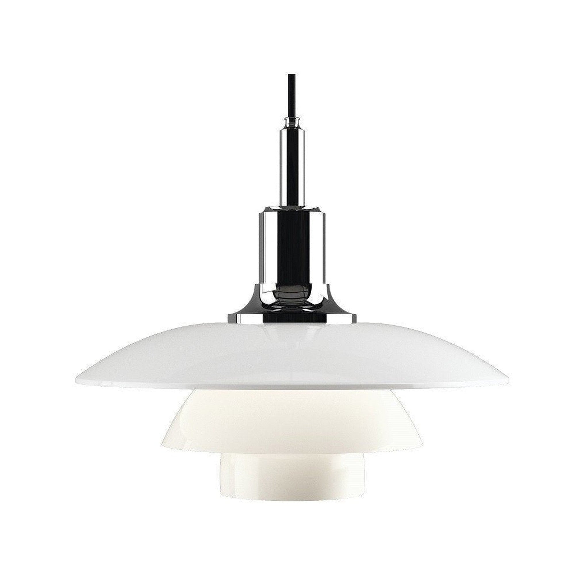 [product_category]-Louis Poulsen Ph 3 1/2 3 Glass Pendant, Chrome Plated-Louis Poulsen-5703411568750-5741099278-LOU-1