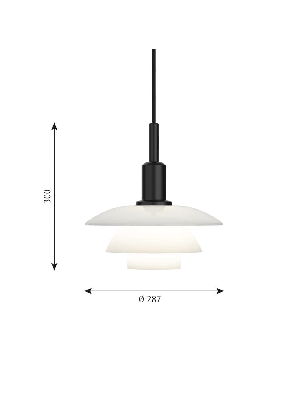 [product_category]-Louis Poulsen Ph 3/3 Suspension 60 W E27 V2, Opal-Louis Poulsen-5714693240388-5741109252-LOU-2