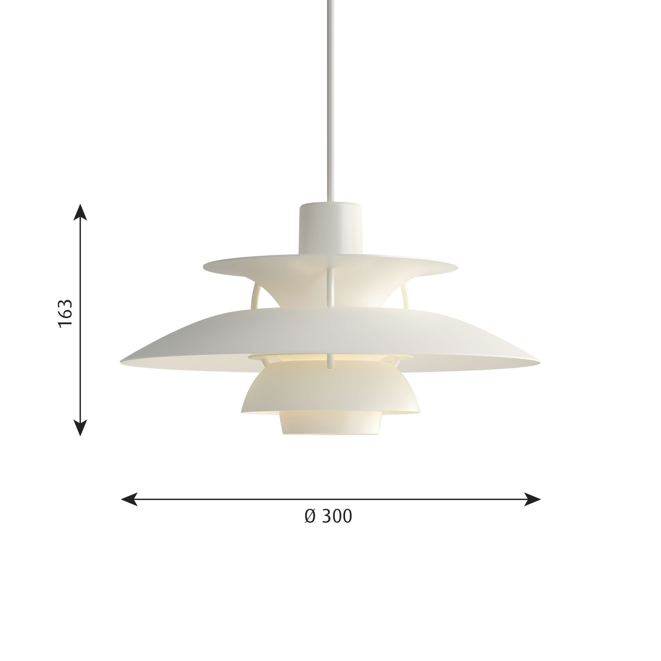 [product_category]-Louis Poulsen Ph 5 Mini Pendant, White-Louis Poulsen-5714693428519-5741104600-LOU-2