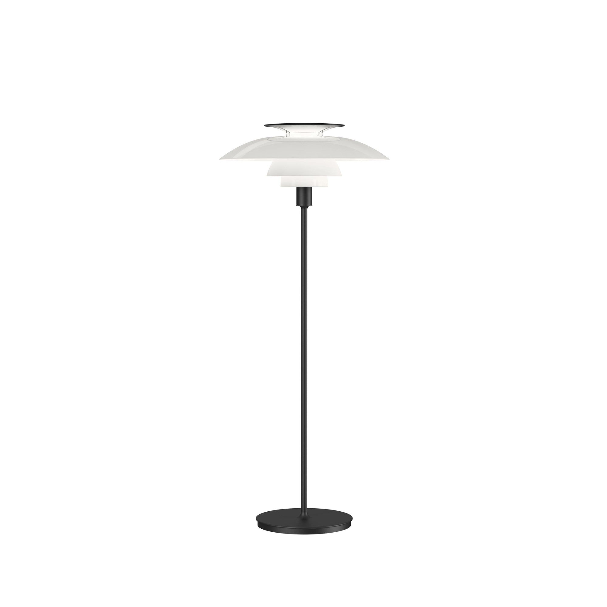 [product_category]-Louis Poulsen Ph 80 Floor Lamp 70 W E27 With Switch, Acrylic Opal White/Black-Louis Poulsen-5714693946525-5744611352-LOU-1
