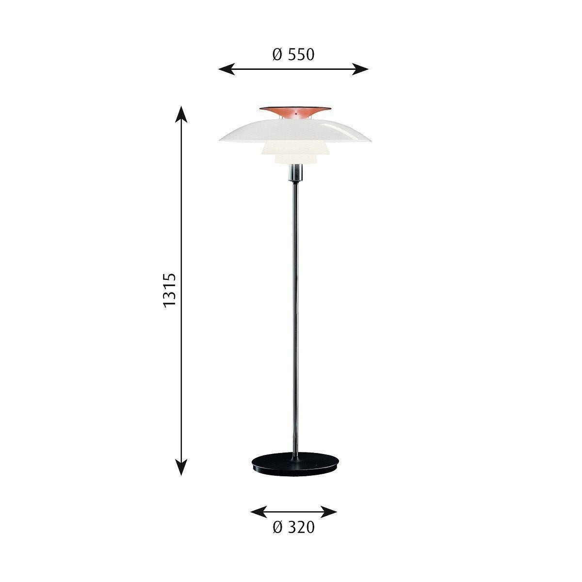 [product_category]-Louis Poulsen Ph 80 Floor Lamp, Acrylic Opal White-Louis Poulsen-5703411066508-5744610816-LOU-3