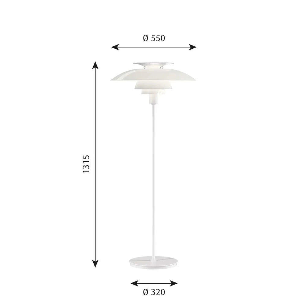 [product_category]-Louis Poulsen Ph 80 Floor Lamp, White/White-Louis Poulsen-5714693974849-5744611475-LOU-2