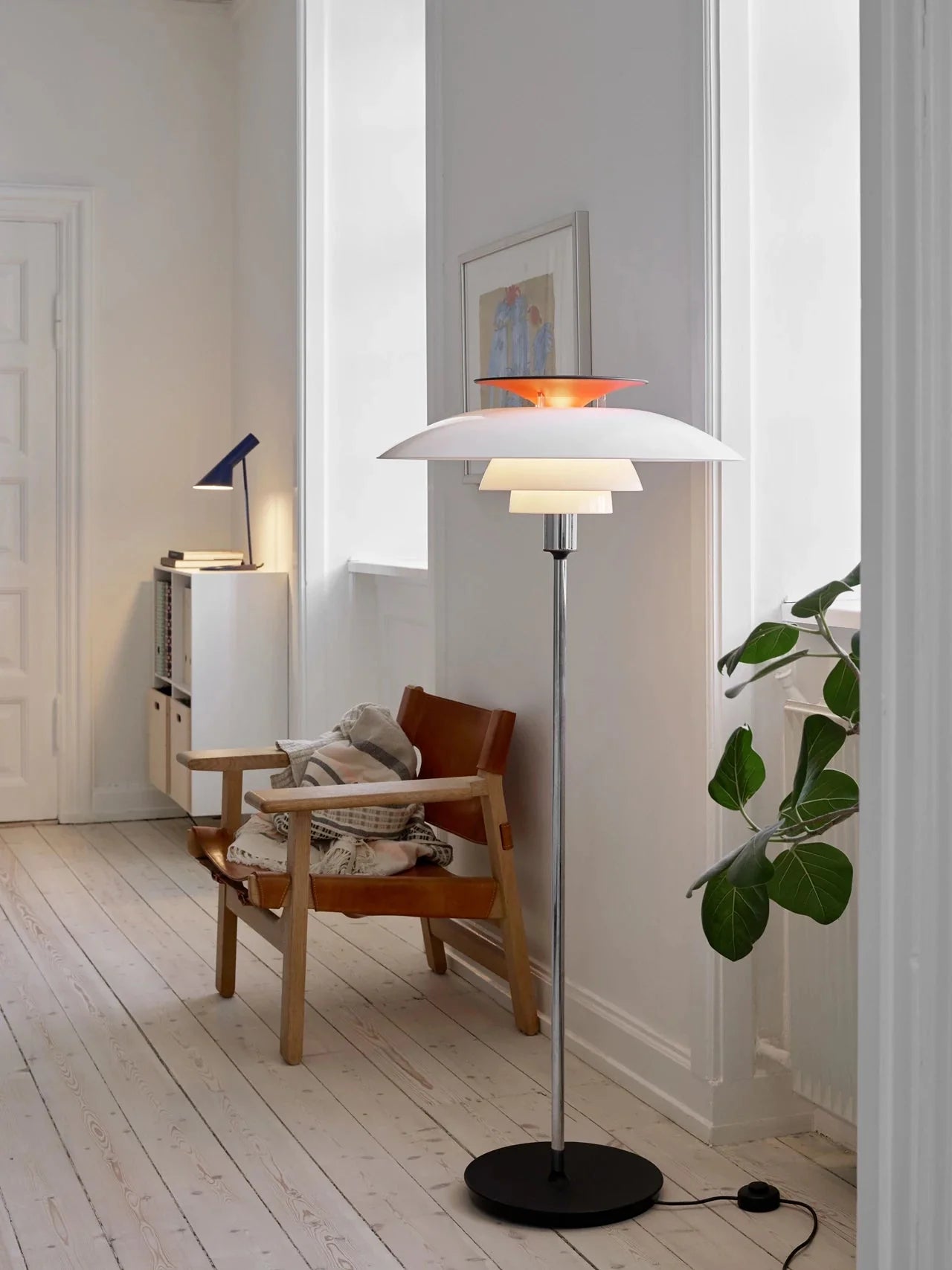 [product_category]-Louis Poulsen Ph 80 Floor Lamp, White/White-Louis Poulsen-5714693974849-5744611475-LOU-3