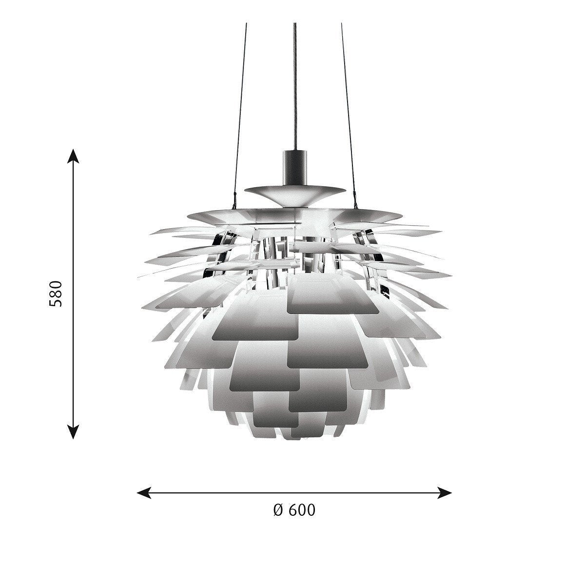 [product_category]-Louis Poulsen Ph Artichoke ø 600, Matt Stainless Steel-Louis Poulsen-5703411198667-5741092411-LOU-3