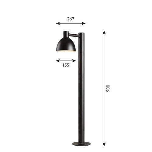 [product_category]-Louis Poulsen Toldbod 155 Outdoor Lamp, Black-Louis Poulsen-5703411177044-5747293832-LOU-2