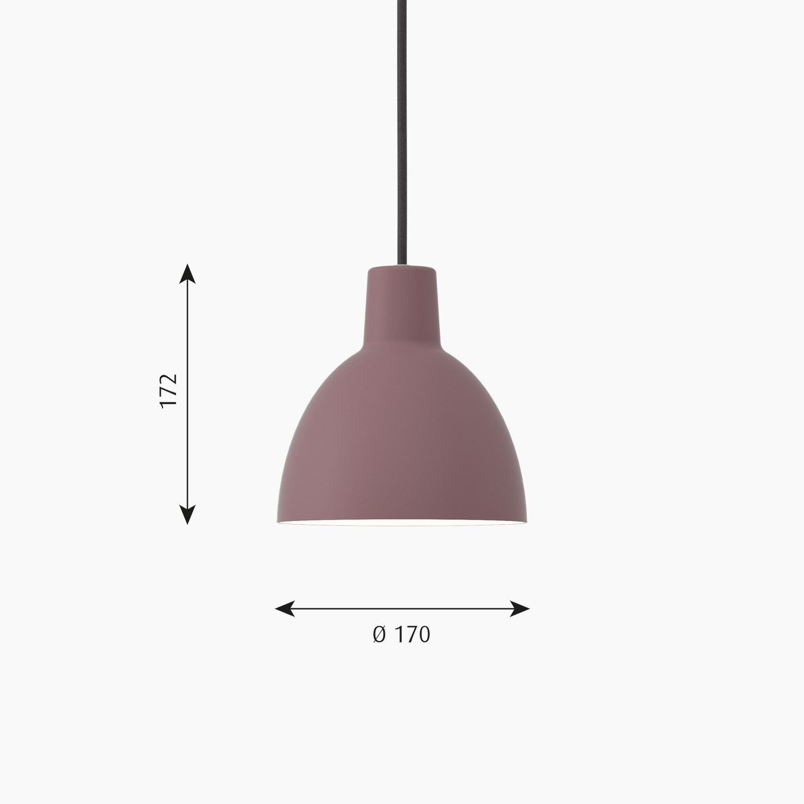 [product_category]-Louis Poulsen Toldbod 170 Pendant, Dark Rose-Louis Poulsen-5714693064175-5741101496-LOU-2